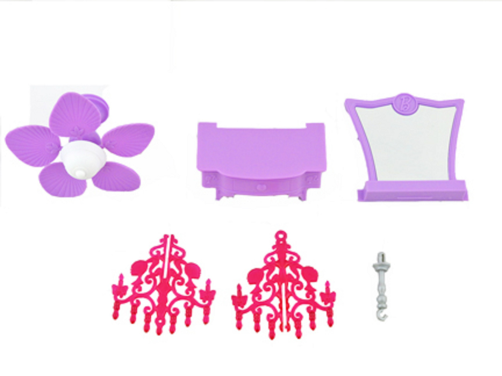 Barbie Malibu Dreamhouse Dream House Replacement Parts Vanity Barbie Malibu Dreamhouse Dream House Replacement Parts Vanity Chandelier Fan
