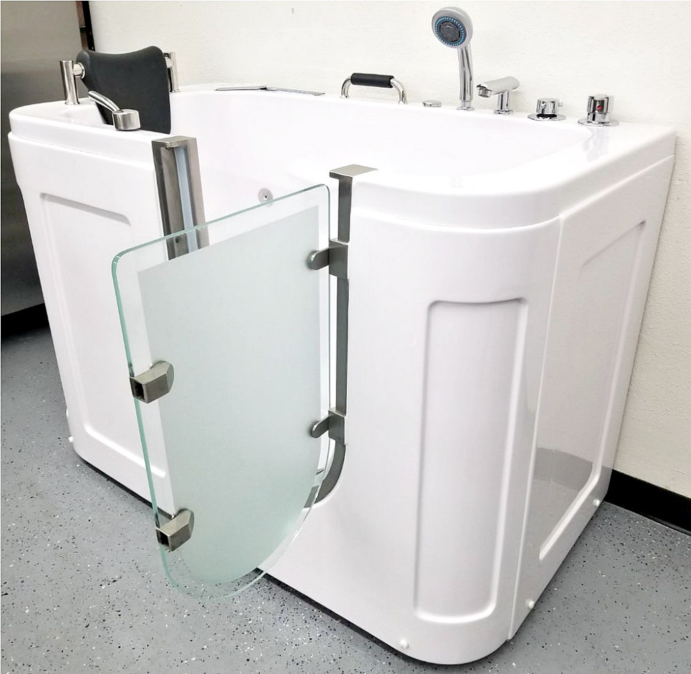 Decorate With Daria 54" WALK IN BATHTUB HYDRO WHIRL JETTED