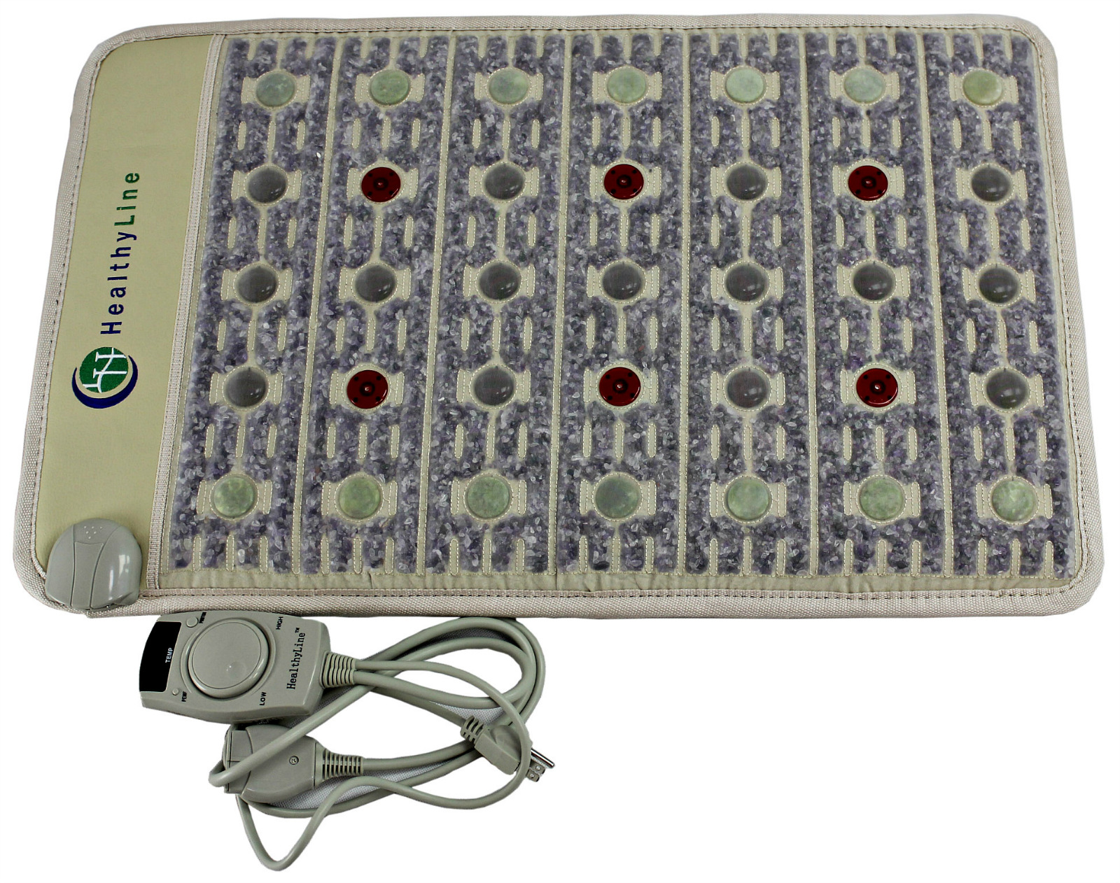 SAUNA FLOOR MAT 32" PEMF FAR INFRARED HEAT Tourmaline Amethyst Jade