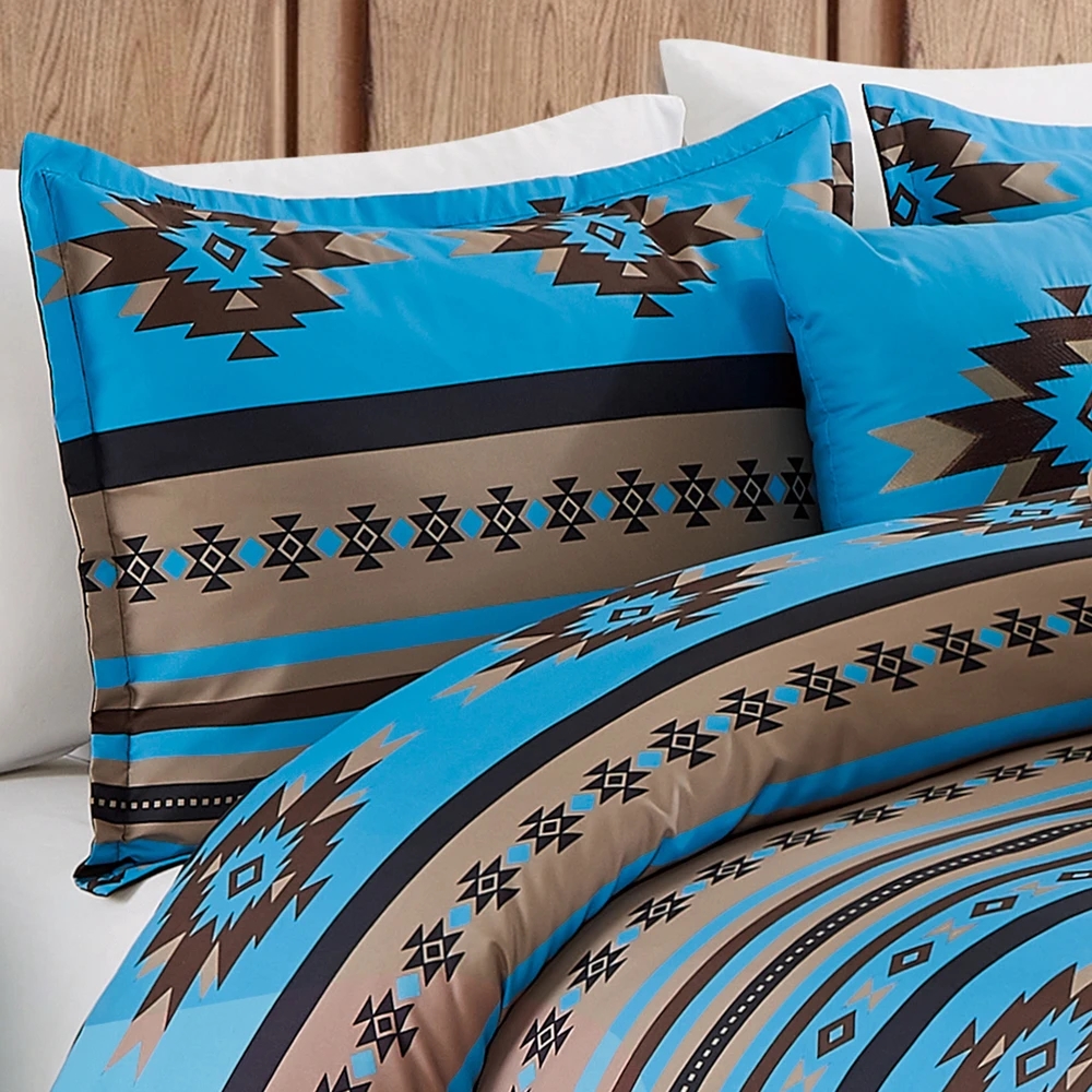 Decorate With Daria : KING COMFORTER 7 Pc SET Turquoise Tan ...