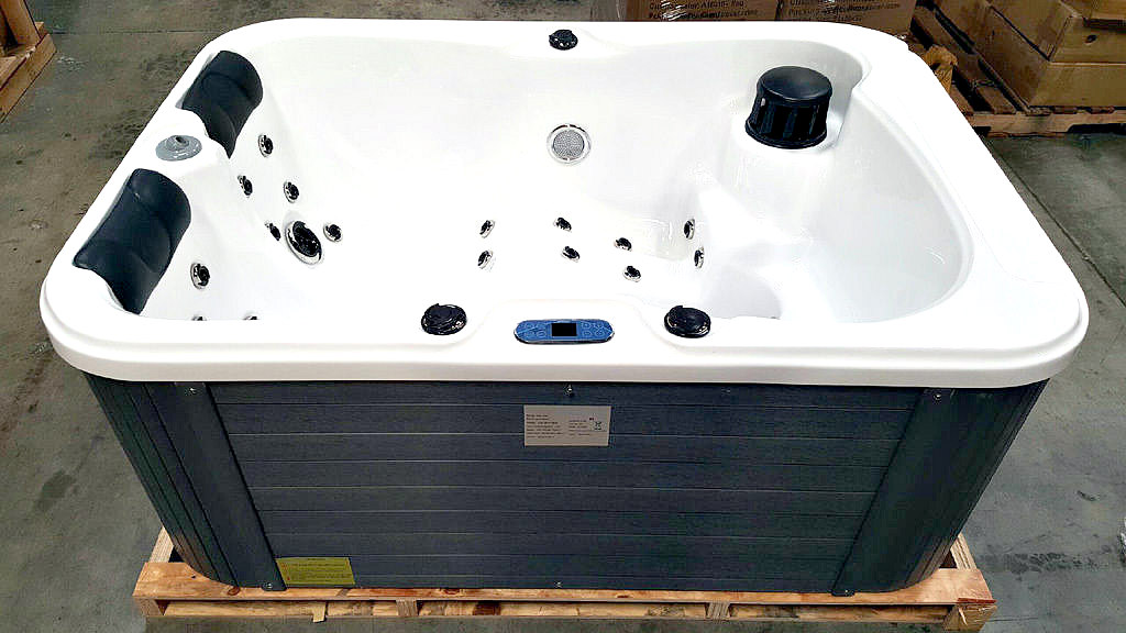 2 Person Hot Tub Spa Indoor Hydrotherapy 31 Jet 2 Loungers 220v Inside