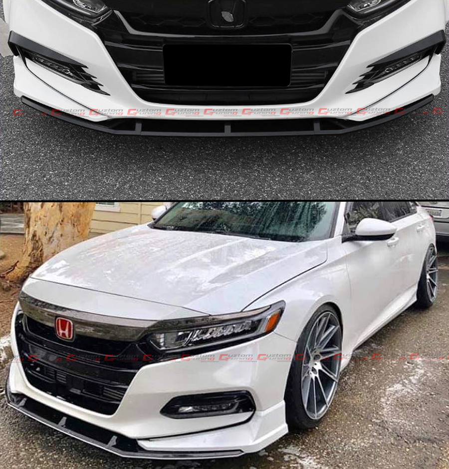 FOR 20182020 HONDA ACCORD AKASAKA WHITE PEARL FRONT BUMPER LIP