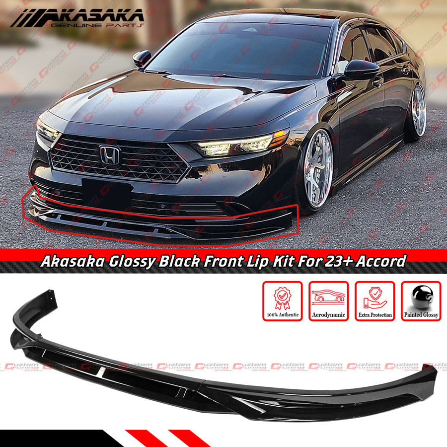 FOR 2023-26 HONDA ACCORD 11TH AKASAKA GLOSSY BLACK FRONT BUMPER