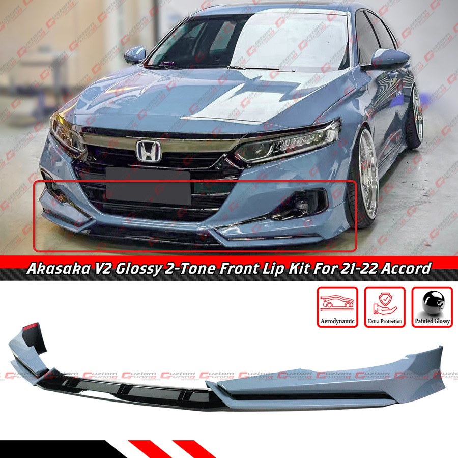 For 21-22 Honda Accord V2 Akasaka Sonic Gray Pearl 2-Tone Front