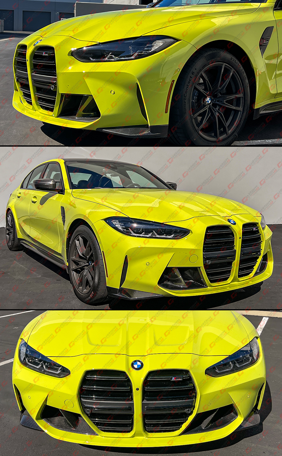 For BMW M3 M4 G80 G82 2022 2022 V Style Body Kit Car Front Bumper