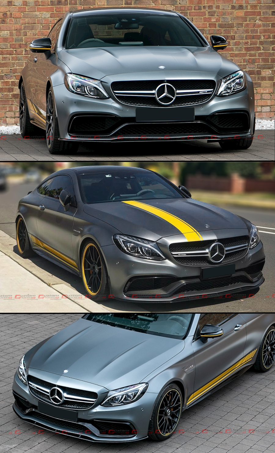 FOR 15-21 MERCEDES BENZ W205 C63 AMG GLOSS BLK EDITION 1 STYLE