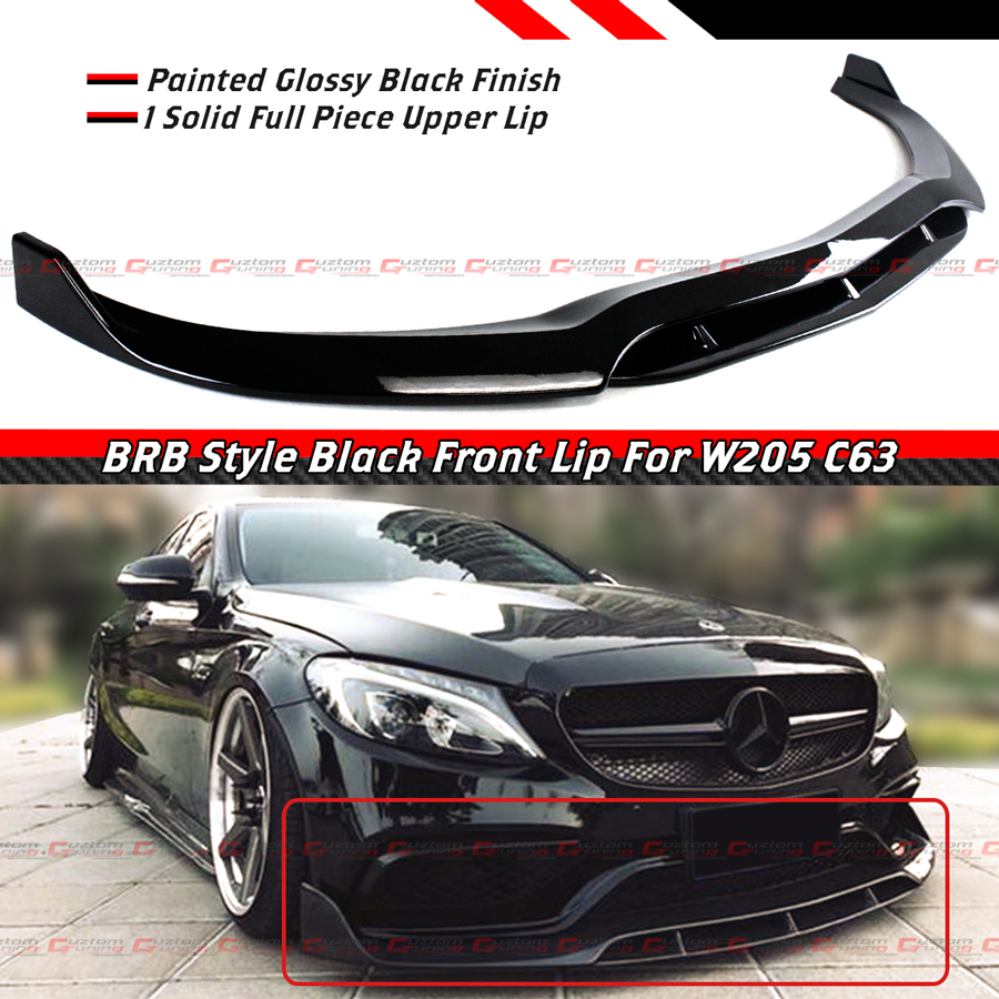 希少w205 AMG C63S Edition1正規品グロスブラックスポイラー FOR 2015-2021 MERCEDES BENZ W205 C63 AMG S GLOSS BLACK B STYLE