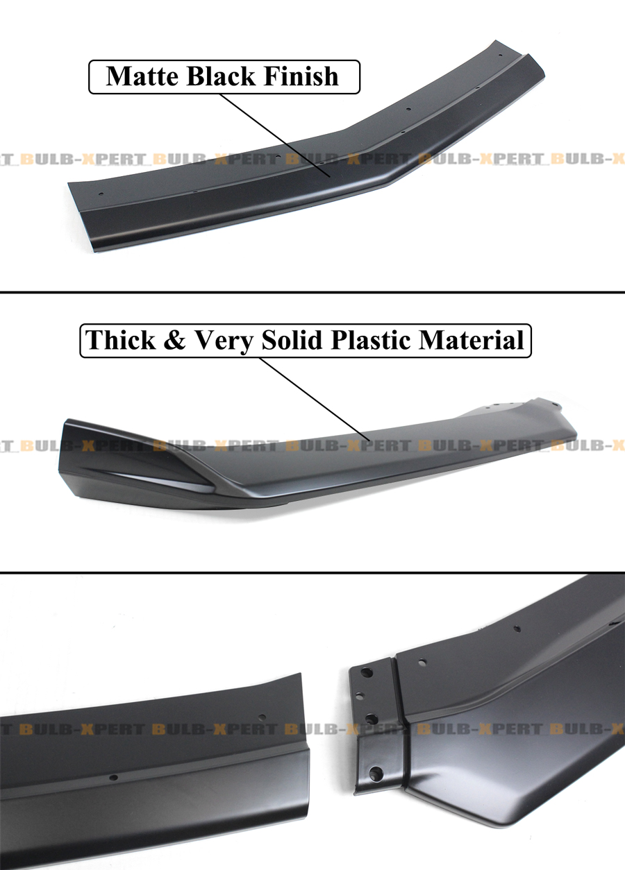 High Performance Parts Front Bumper Lip Fit For 16-21 Camaro SS 19-21 LS LT RS C Style Model Vehicles Carbon Print