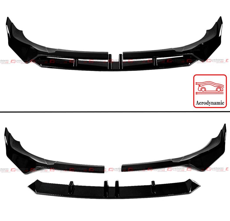 Splitter Paraurti Anteriore Per BMW X3 G01 / X4 G02 M Pack 2022-2023 - Accessorio In Nero Lucido Per Stile E Protezione