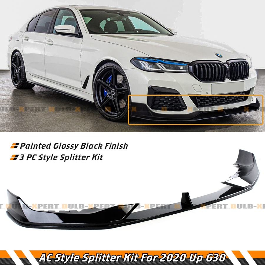 For 2021+ BMW G30 530i 540i M550i M Sport LCI AC Style Black Front