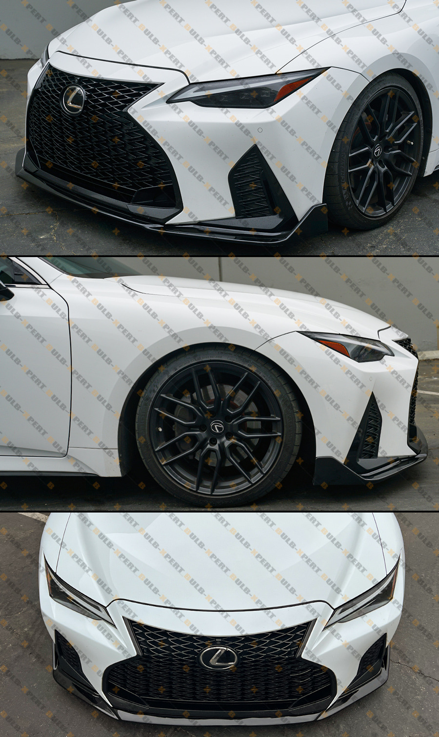 For 21-26 Lexus IS300 IS350 1pc CTM Design Gloss Black Front