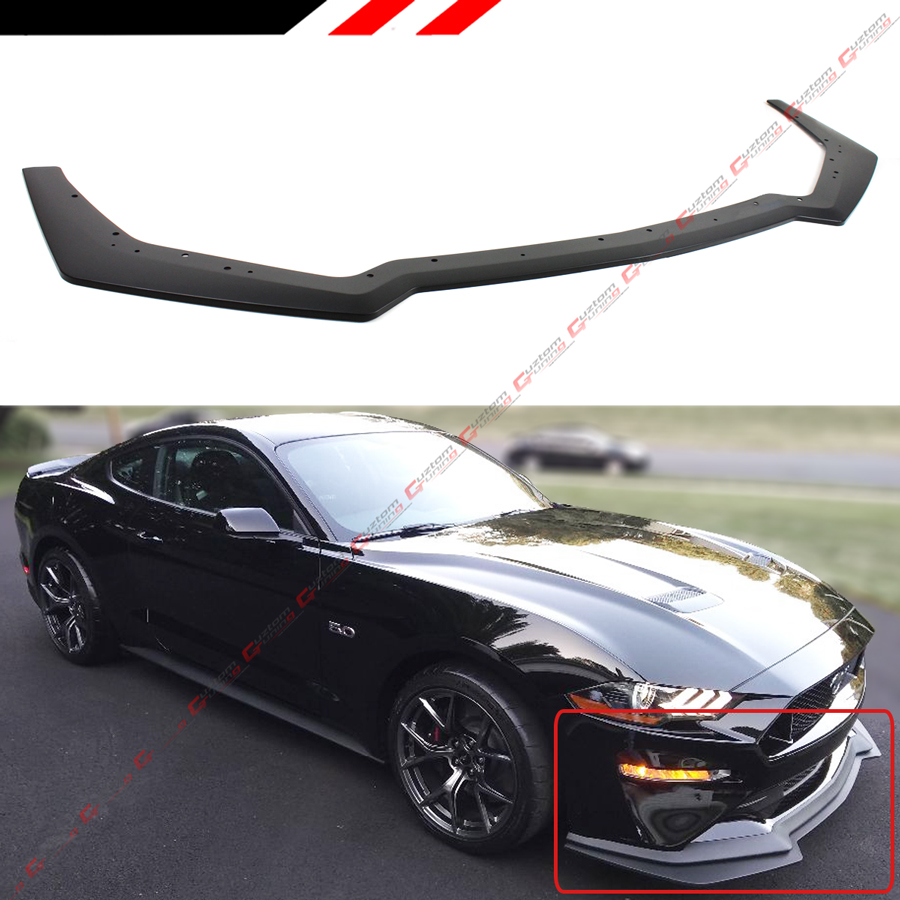 FOR 2018-2020 MUSTANG GT PERFORMANCE STYLE PP ADD-ON FRONT BUMPER LIP ...