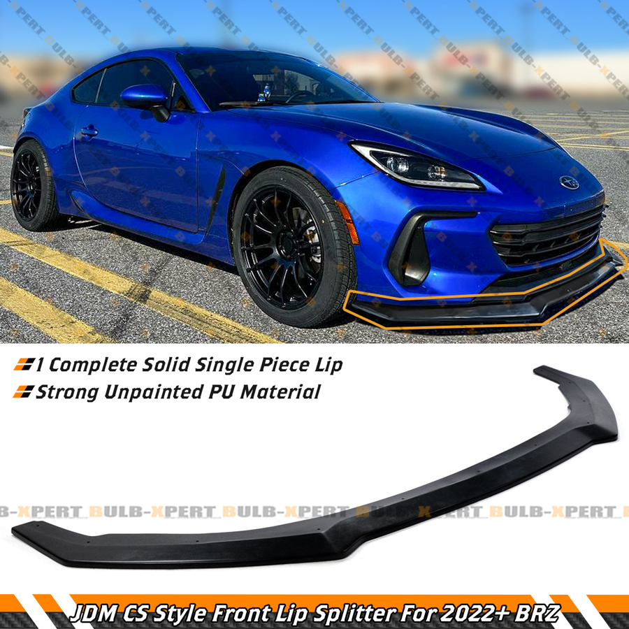 For 2022-2025 Subaru BRZ ZD8 JDM CS Style PU Front Bumper Lip