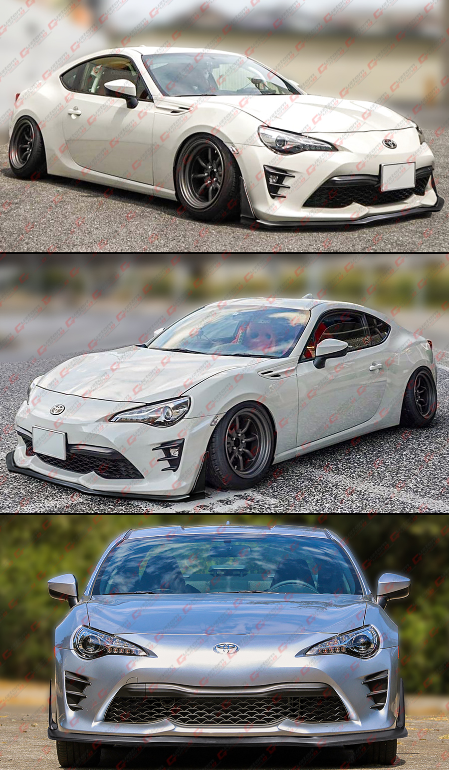 Q1-TECH, Front Bumper Lip fit for Compatible with 2016-2018 Chevy Camaro, Front Bumper Lip Spoiler Air Chin Body Kit Splitter Painted Glossy Carbon Fi