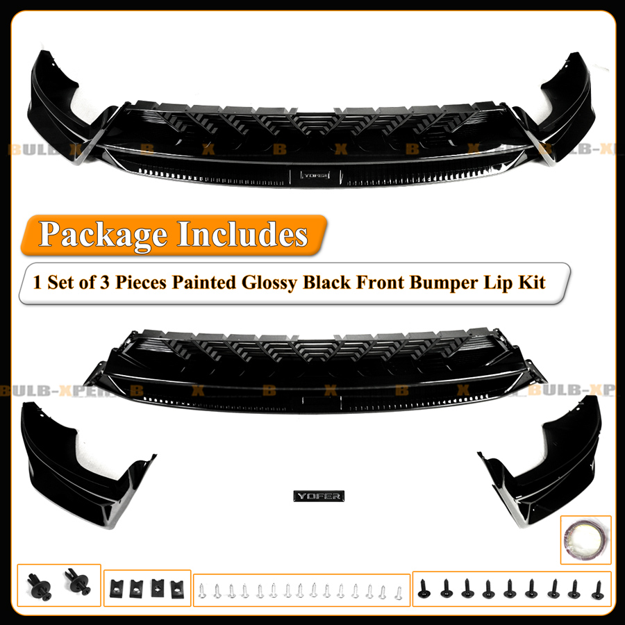 For 25-26 Tesla Model Y Juniper Premium Gloss Black Front Bumper