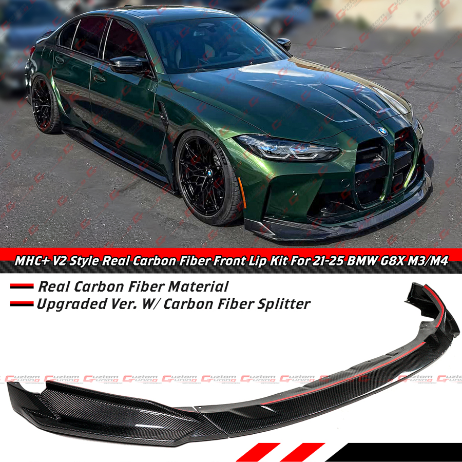 For 21-26 BMW G80 M3 G82 G83 M4 MHC+ V2 Style Real Carbon Fiber