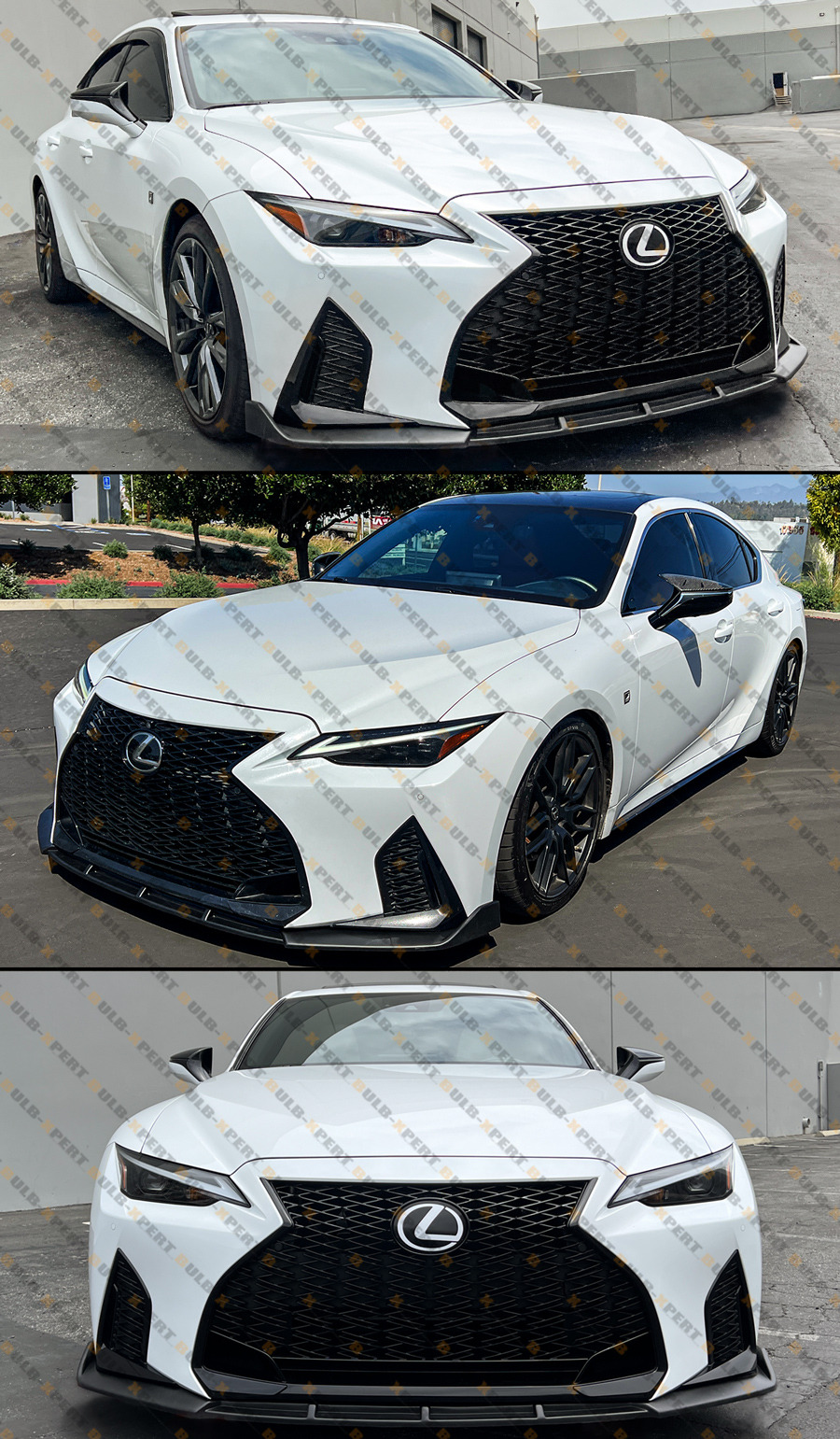 CTM Design V2 Gloss Black Front Bumper Lip Splitter For 21-25