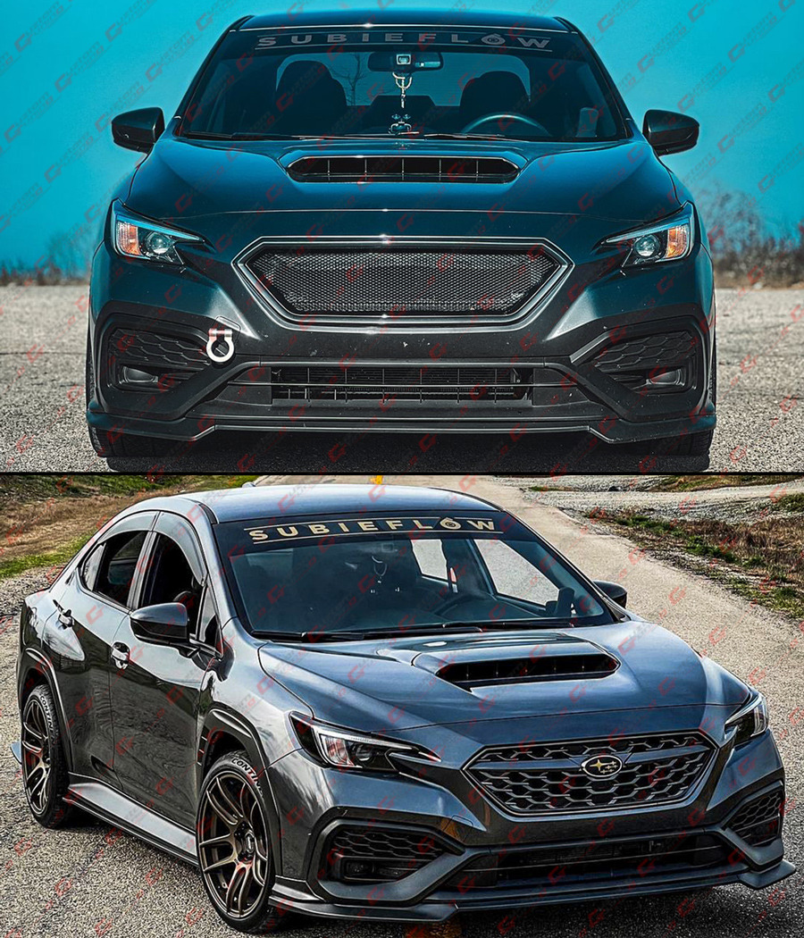 For 22-25 Subaru WRX VB JDM V2 S Style Matte Black Front