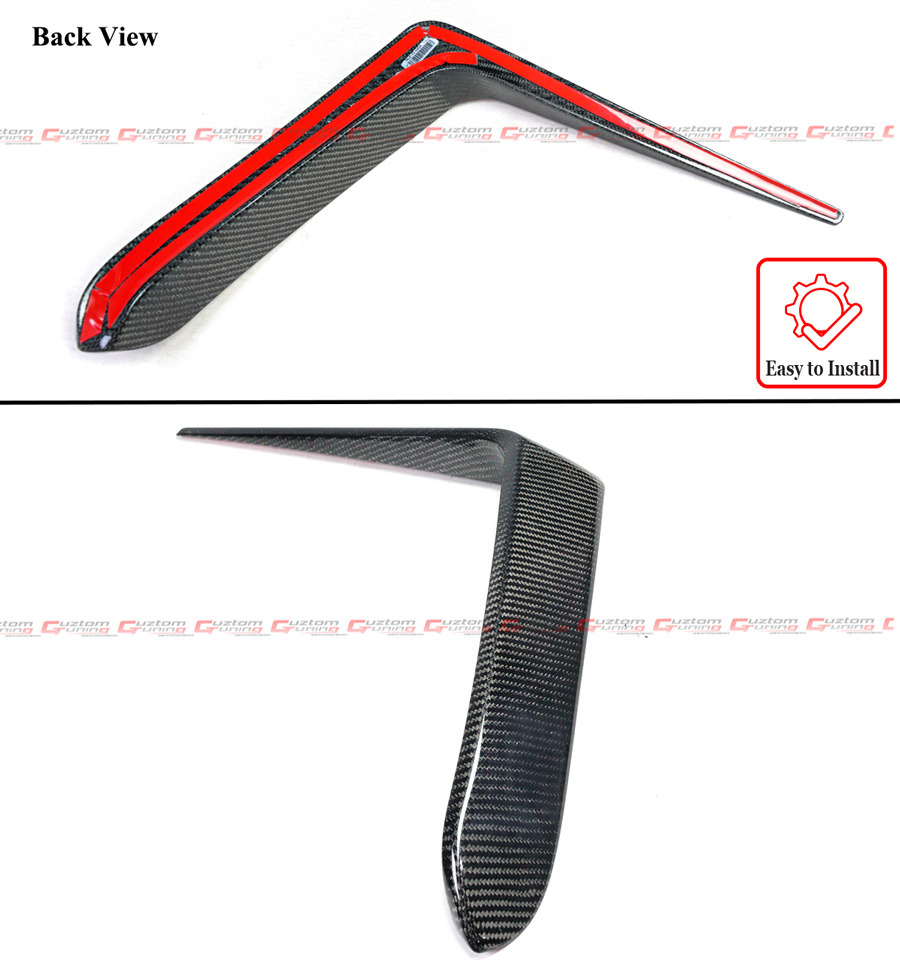 FOR 15-18 LEXUS RC F CARBON FIBER FRONT BUMPER GARNISH AIR VENT