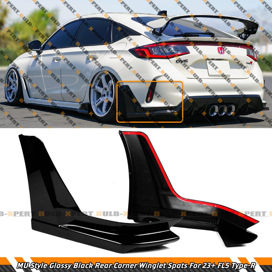 For 2023-2026 Honda Civic Type-R FL5 MU Style Rear Bumper Corner