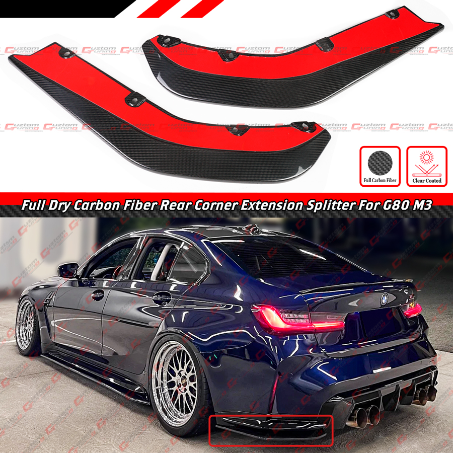 Aerodynamic Car Accessories M Performance Style Carbon Fiber Rear ...