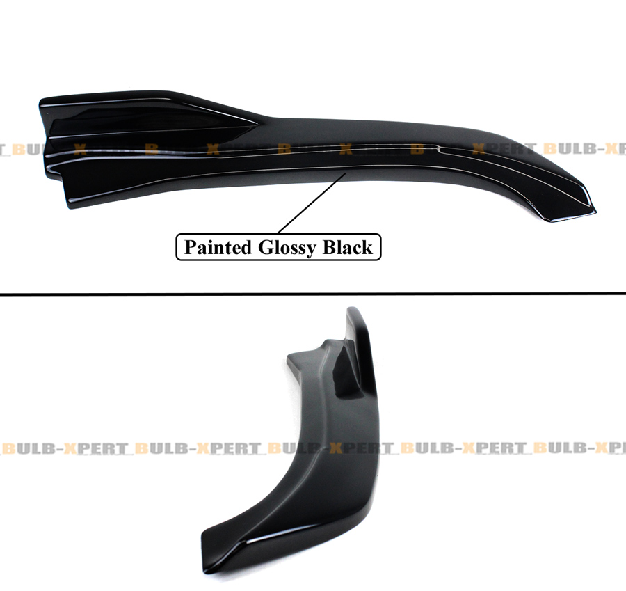 For 18-24 Infiniti Q50 Glossy Black Rear Bumper Side Corner Spat