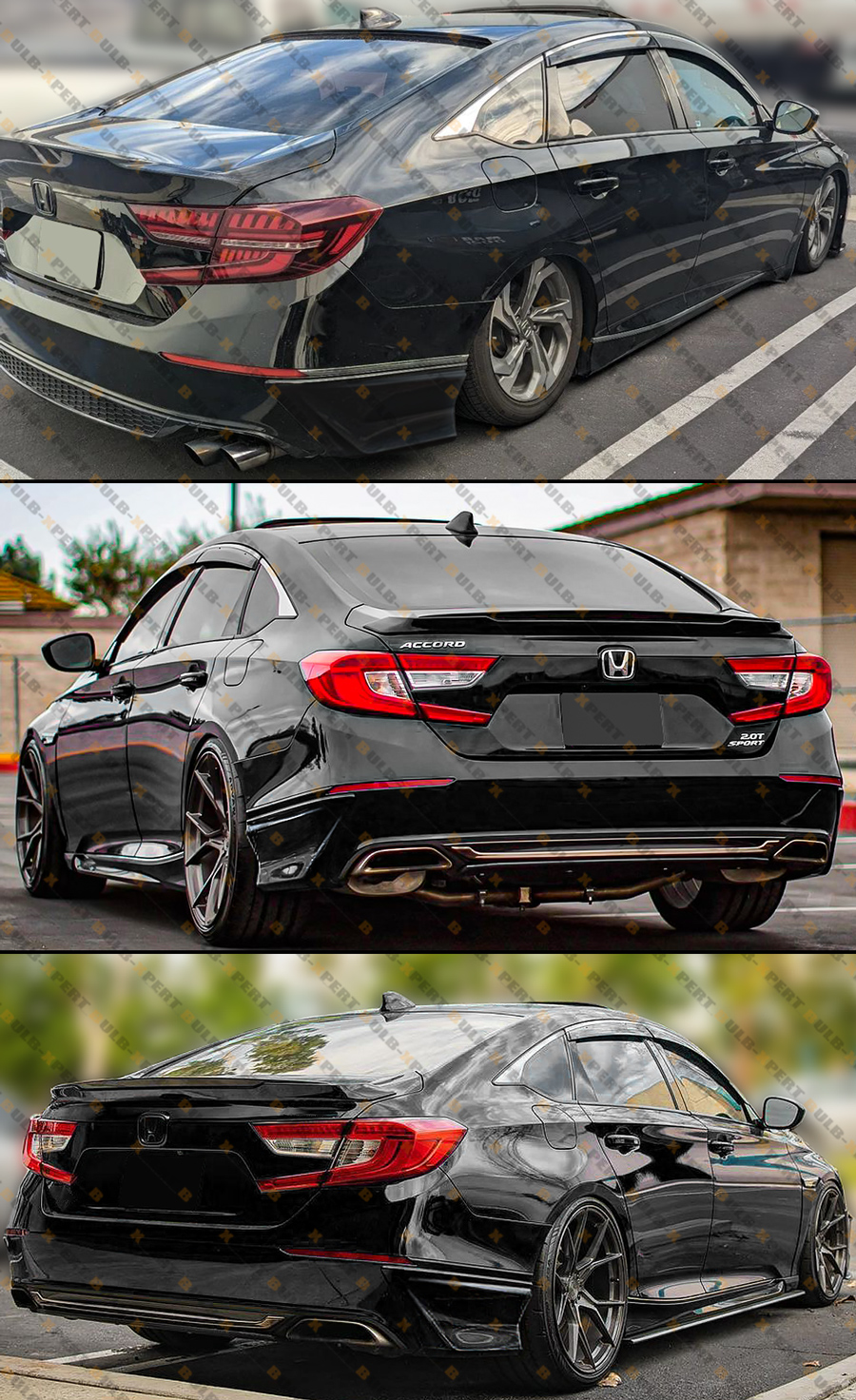thumbnail interactive-video image 1 of Yofer V2 Lunar Silver Rear Bumper Side Corner Spats For 2018-2022 Honda Accord 1 of 4