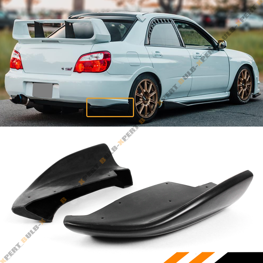 For 2005-07 Subaru Impreza WRX Sti CS Style Rear Bumper Side Aprons Valance Spat