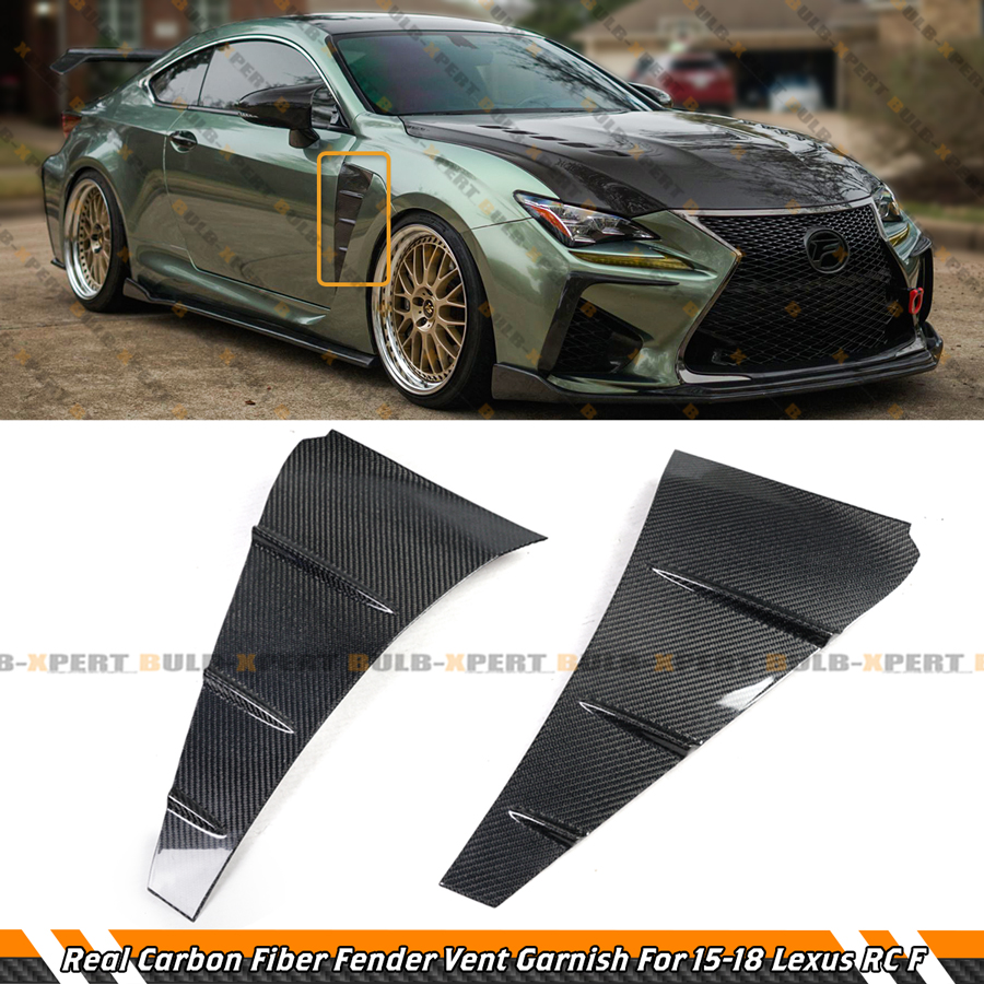 2015-2018 Lexus RC F Real Carbon Fiber Front Fender Side Vent
