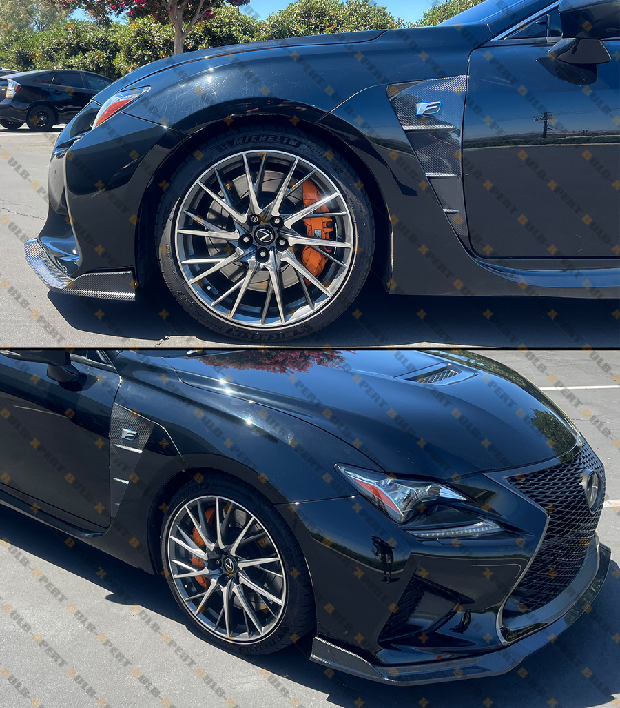 レクサス RCF RC-F カーボン ダクト フェンダーガーニッシュ 2015-2018 Lexus RC F REAL CARBON FIBER Front Fender Side