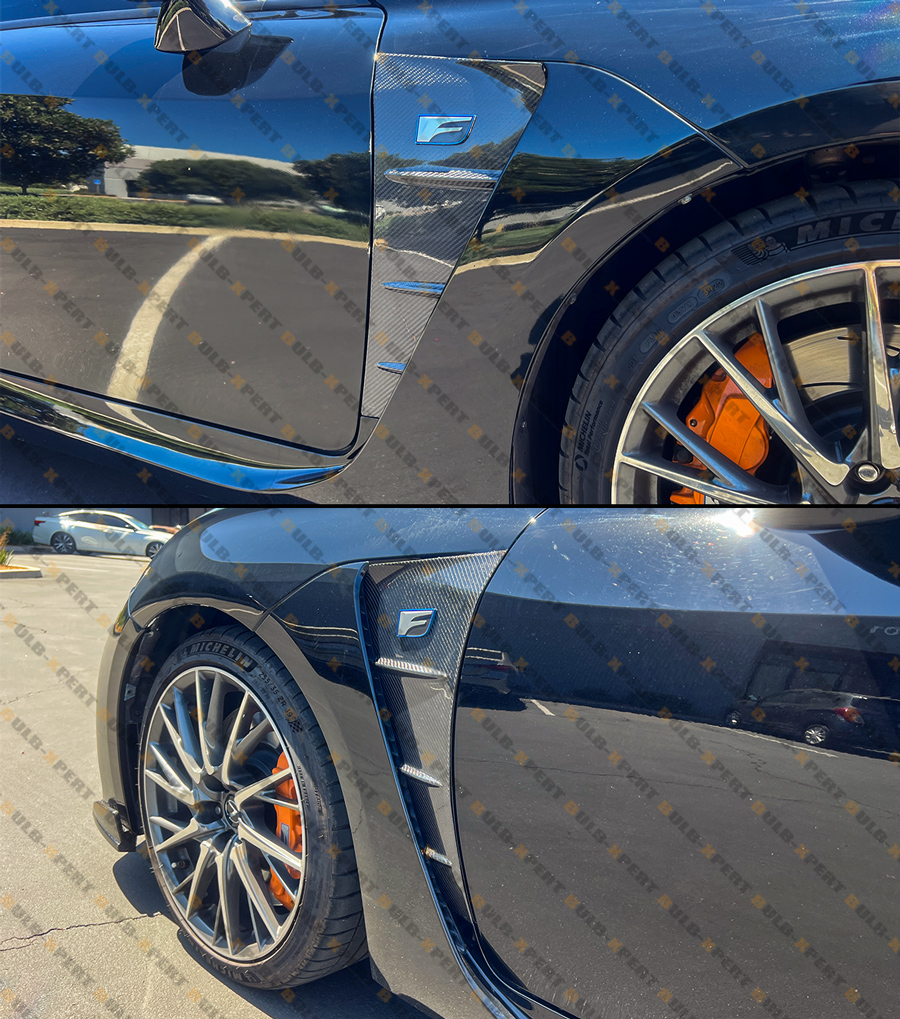 FOR 15-18 LEXUS RC F REAL CARBON FIBER FRONT FENDER SIDE