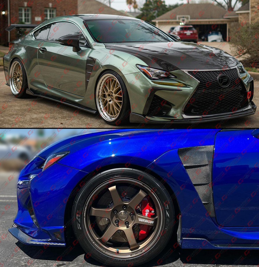 レクサス RCF RC-F カーボン ダクト フェンダーガーニッシュ レクサス