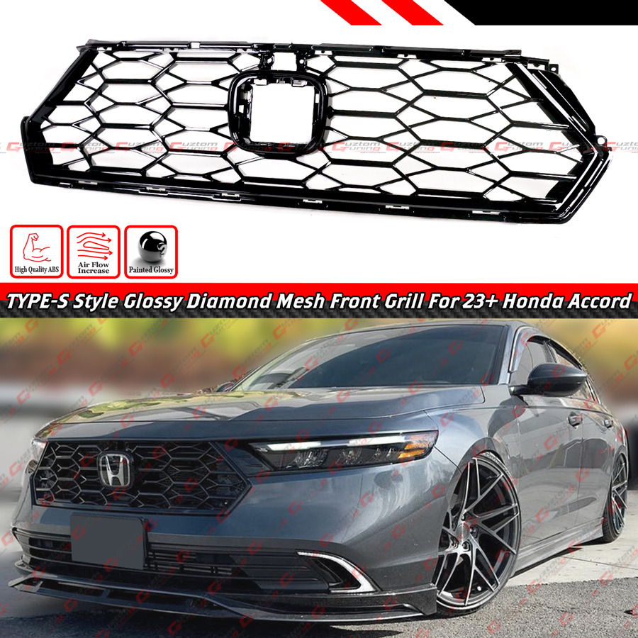 FOR 23-25 HONDA ACCORD 11TH GEN TYPE-S STYLE GLOSS BLACK
