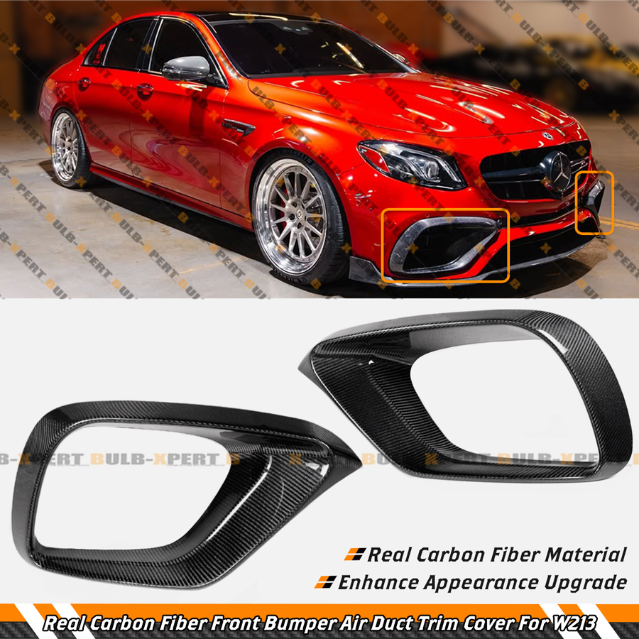 For 16-2020 Benz W213 E63 E63S AMG Real Carbon Fiber Front Bumper