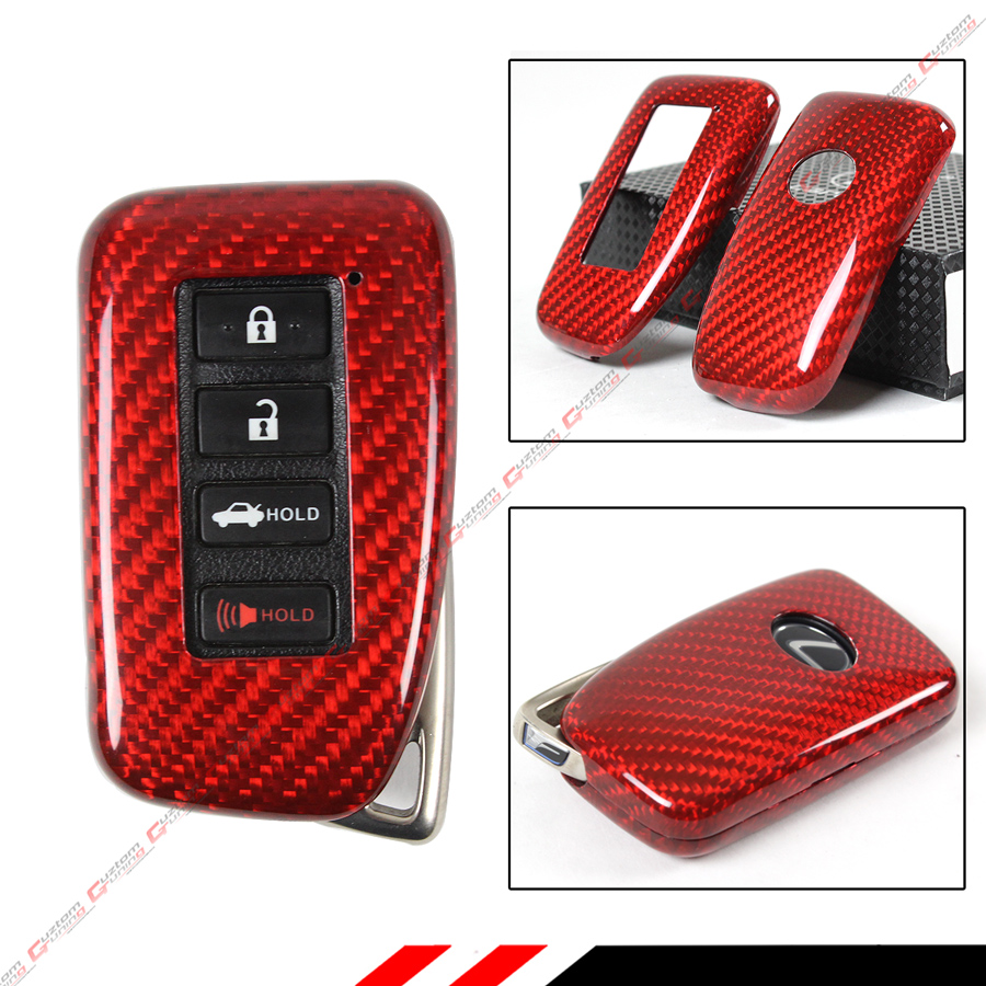 Luxury RED Edition Carbon Fiber Key Protective CASE Cover for Mercedes-Benz KEYLESS Entry Smart FOB
