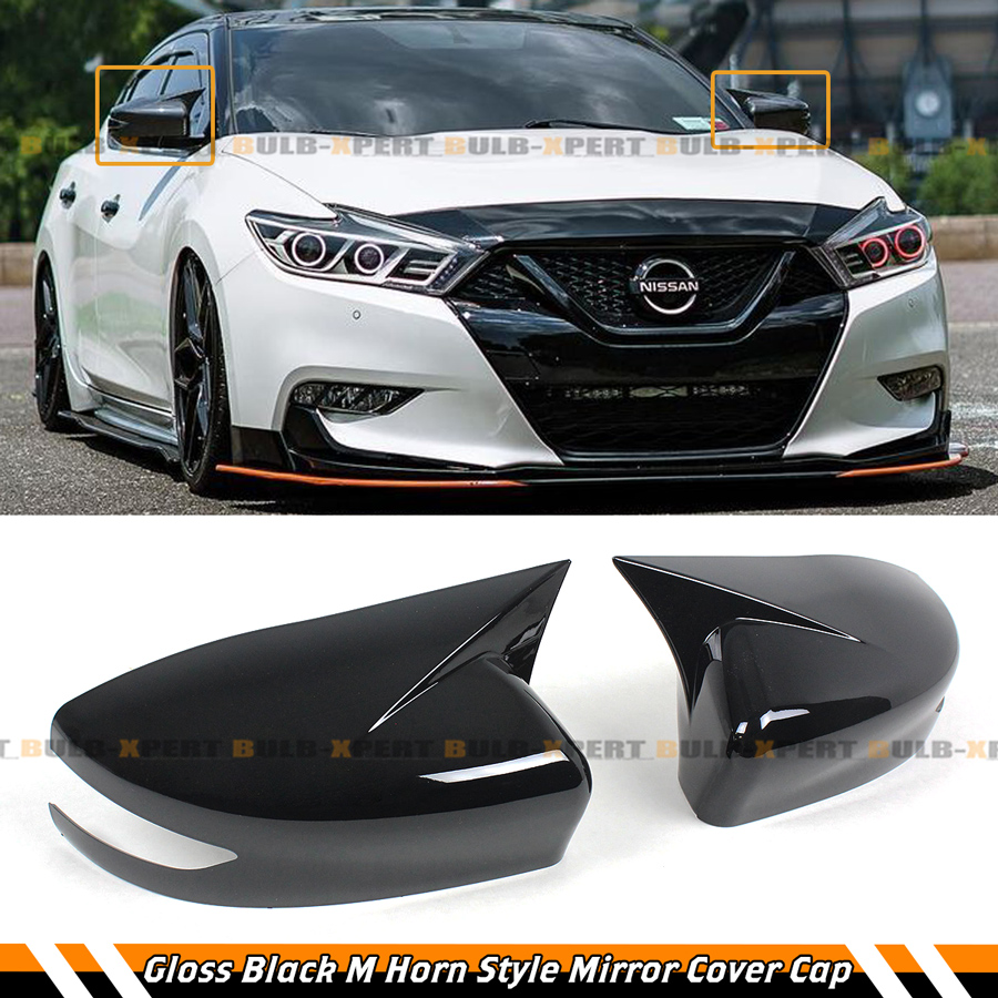 Glossy Black Side Mirror Cover Trim For 2013-2019 Nissan Sentra Sedan (w/o Signal) - 5stars.goods