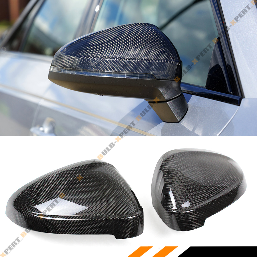 AUDI A4 S4 A5 S5 Carbon Fibre Effect Wing Mirror Covers Set High Quality PAIR