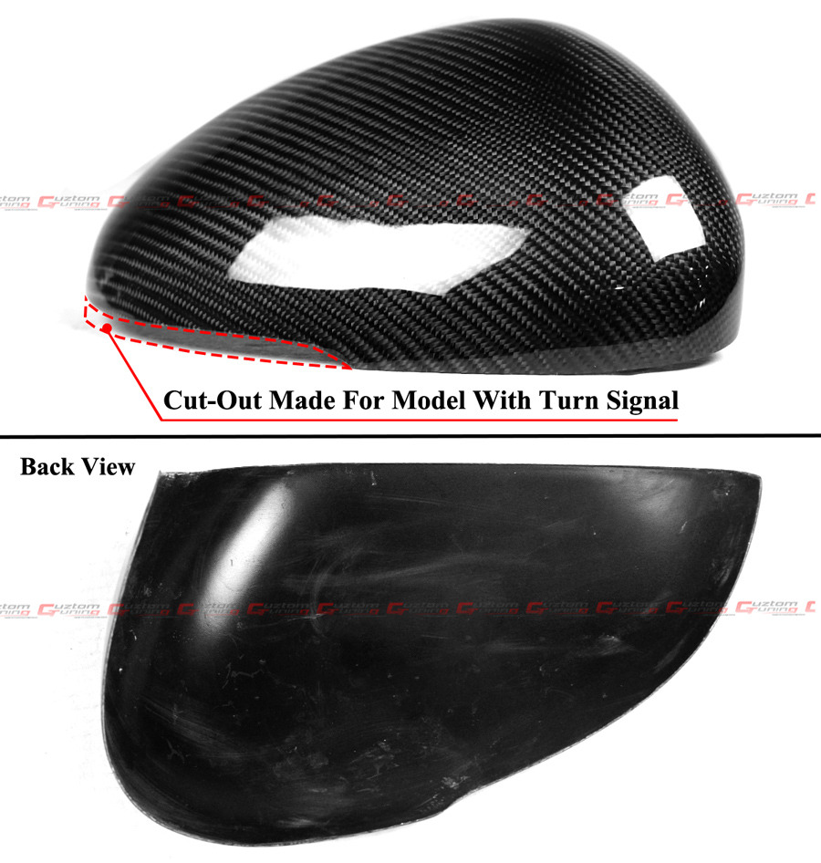 thumbnail image 2 of 2x Carbon Fiber ABS Side Rearview Mirror Covers For Kia K5 GT (2021-2025) - Glossy Black, Self-Adhesive 2 of 6