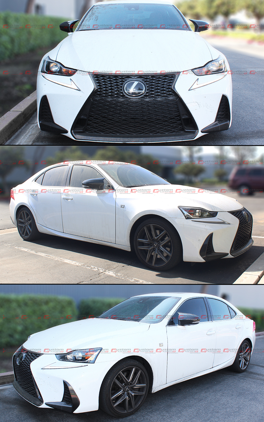FOR 142020 LEXUS IS200 300 350 M HORN STYLE CARBON FIBER SIDE MIRROR