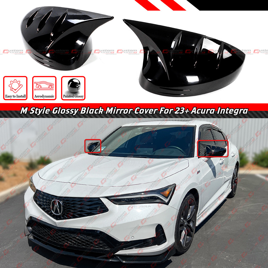 FOR 2023-26 ACURA INTEGRA DE4 M STYLE GLOSS BLACK ADD-ON SIDE