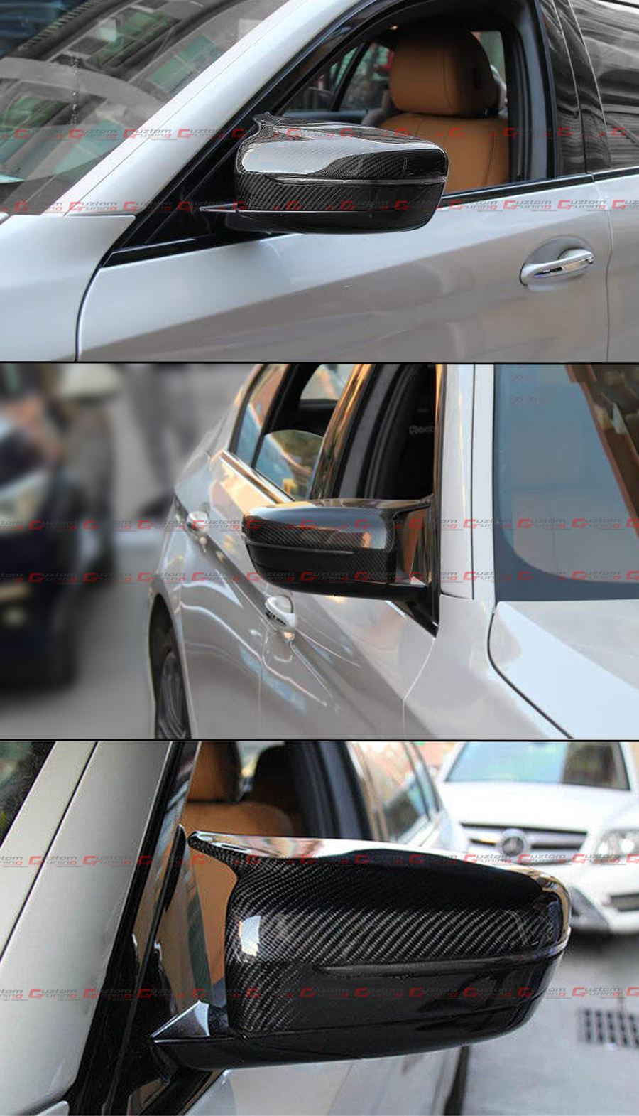 Carbon Fiber M Style Wing Mirror Covers Fit For BMW 3 Series E46 Sedan