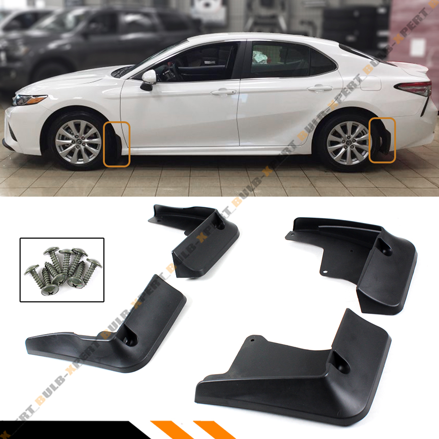 FOR 182021 8TH TOYOTA CAMRY SE XSE 4 PCS FRONT & REAR SPLASH GUARD MUD