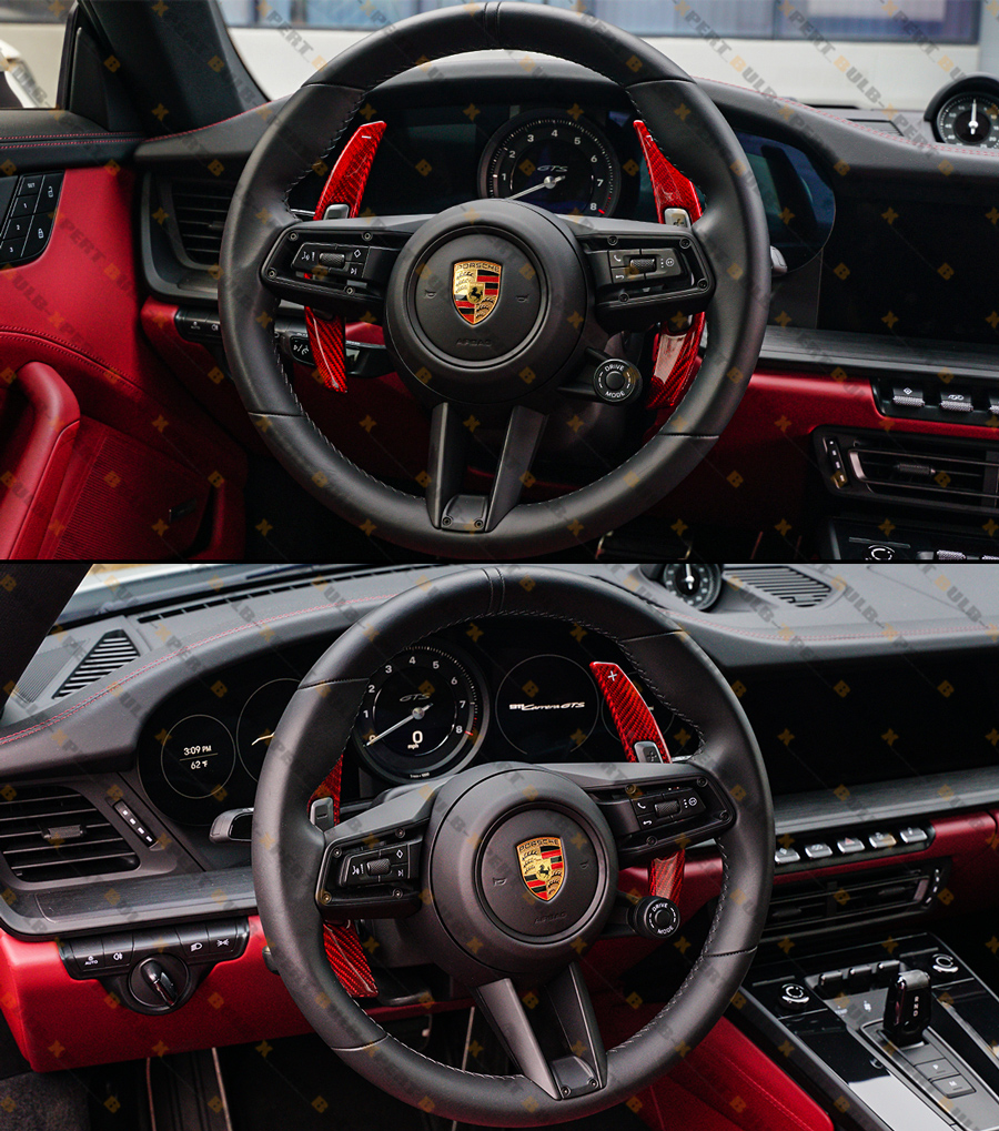 Red Aluminum Steering Wheel Paddle Shifter Extensions For Mercedes C E Red Aluminum Steering Wheel Paddle Shifter Extensions For Mercedes C E
