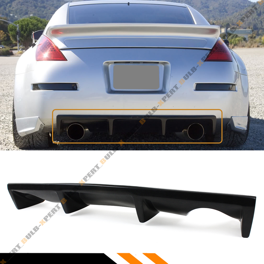 For 2003-2009 Nissan 350Z Z33 Fairlady Z JDM Shark Fin Rear Bumper ...