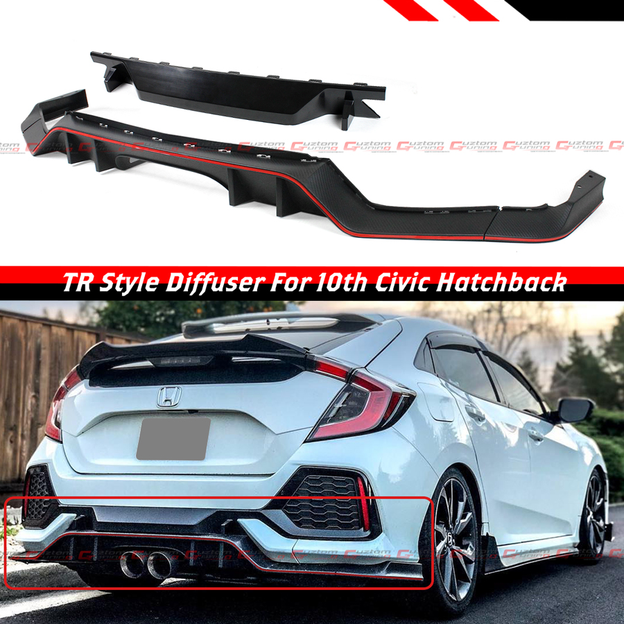 FOR 17-2021 HONDA CIVIC FK7 5D HATCHBACK SPORT TYPE-R STYLE REAR