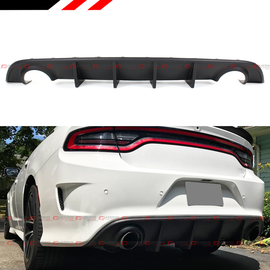 For 2015-2020 Dodge Charger SRT R/T Scat Pack Matt Black Rear Bumper ...