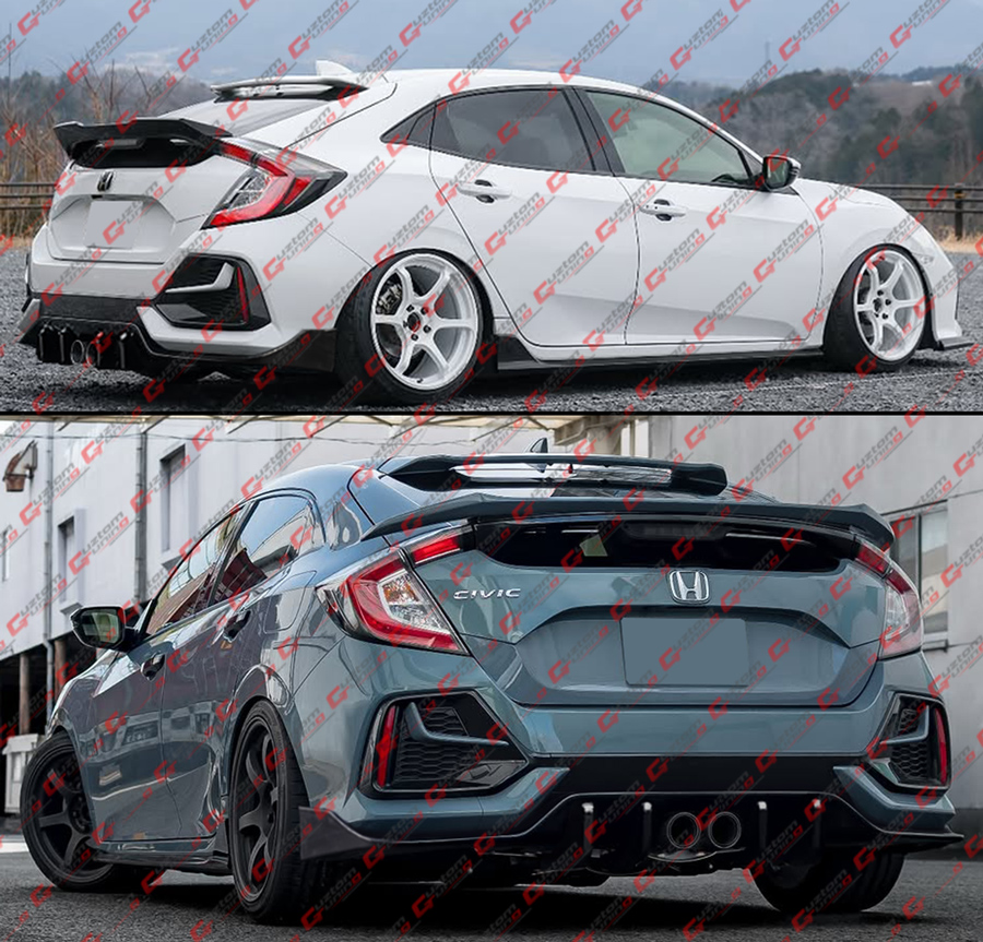 For 2017-21 Honda Civic 5Dr Hatchback FK7 Sport Touring JDM Rear