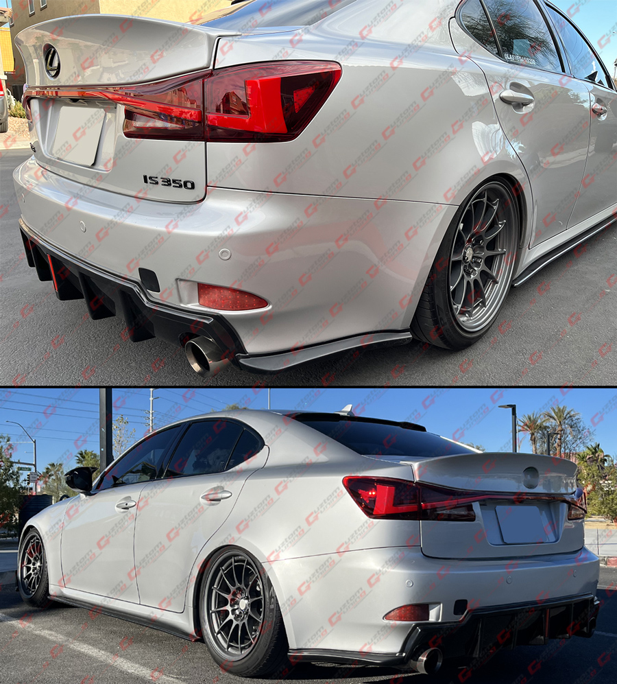 MagicDrift Rear Aprons Bumper Lip Spats For Lexus IS250 IS350 2006-2013 – Pair - View #3