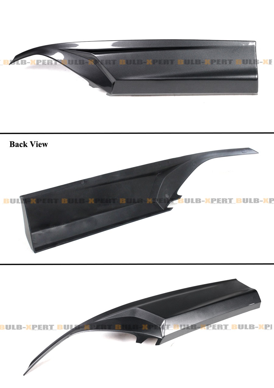 ACR BLACK LED REAR DIFFUSER+ MODERN STEEL METALLIC CORNER SPAT FOR