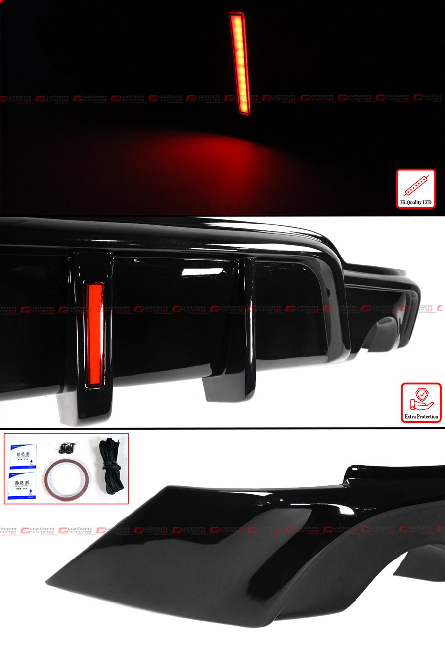 FOR 2014-2016 LEXUS IS250 IS350 CTM DESIGN LED GLOSS BLACK REAR